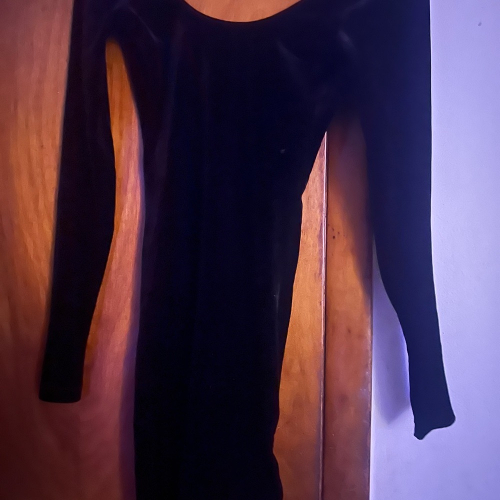 Elegant Black Velvet Dress